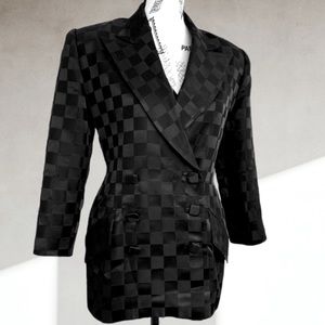 Checkered blazer